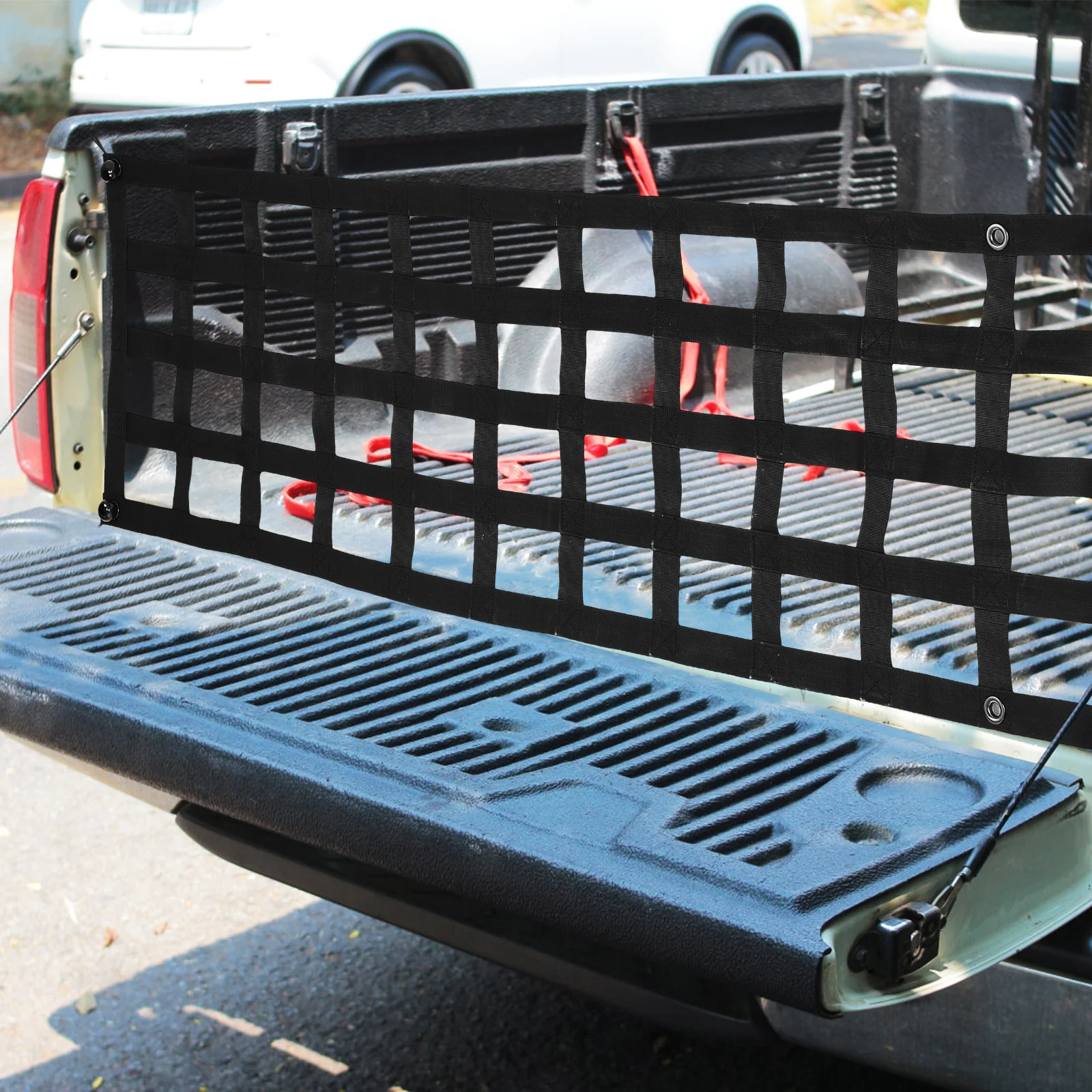 

Tailgate Cargo Net Polyester Trunk Truck Bed Netting Strong Material Wide Applicability Multi Functional Securing Items