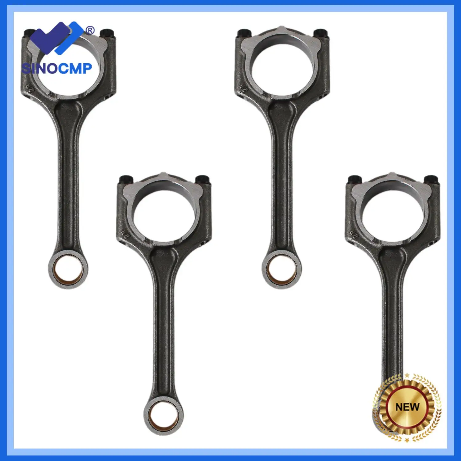 4pcs Engine Connecting Rod 23510-2E001 Fits for 2013-2018 Hyundai 2012-2019 Kia 2.0L Auto Parts