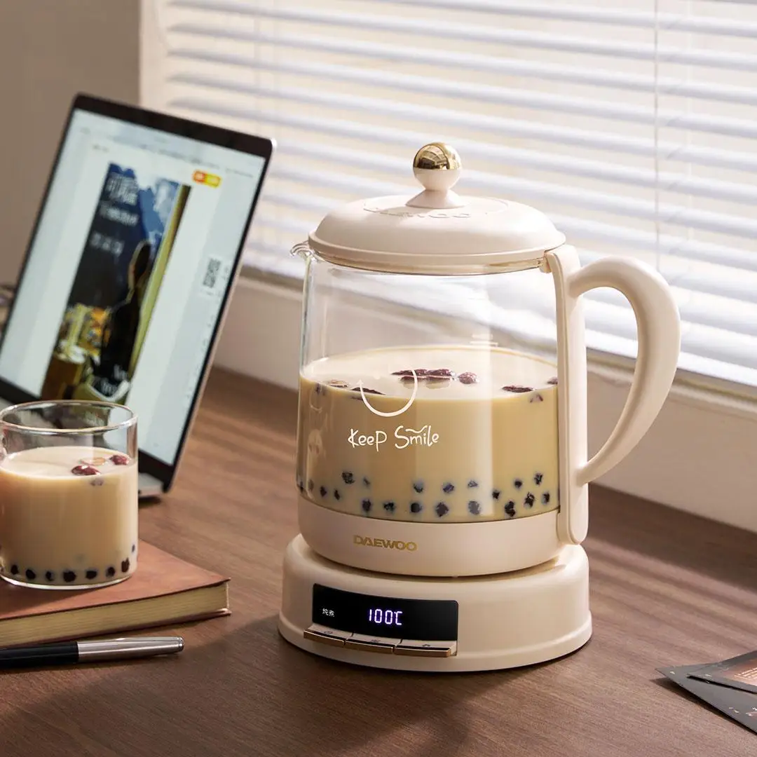 دايو 220 فولت 100 واط 1.5L فقاعة صغيرة وعاء الصحة العلمية لطيف الحساء متعدد المرحلة تعديل درجة الحرارة ضوء الصوت المغذي