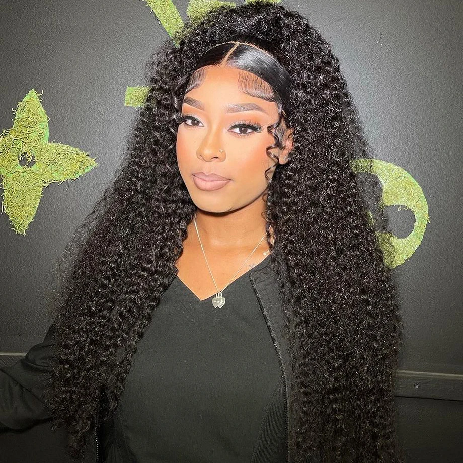 

4x4 Closure Deep Wave Frontal Wig Human Hair Water Wave Lace Front Curly Wigs For Women Choice 5x5 Closure Glueless wig on Sale