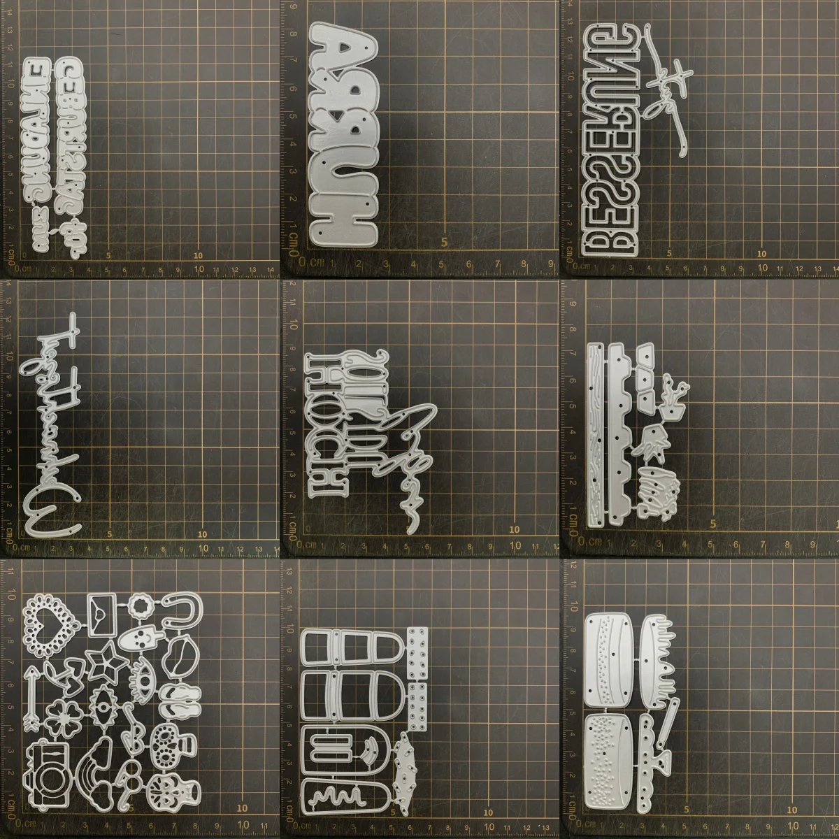 9 kinds Letter Cake Ice cream Metal Cutting Dies Stencils For DIY Scrapbooking Decorative Embossing Handcraft Die CutsTemplate