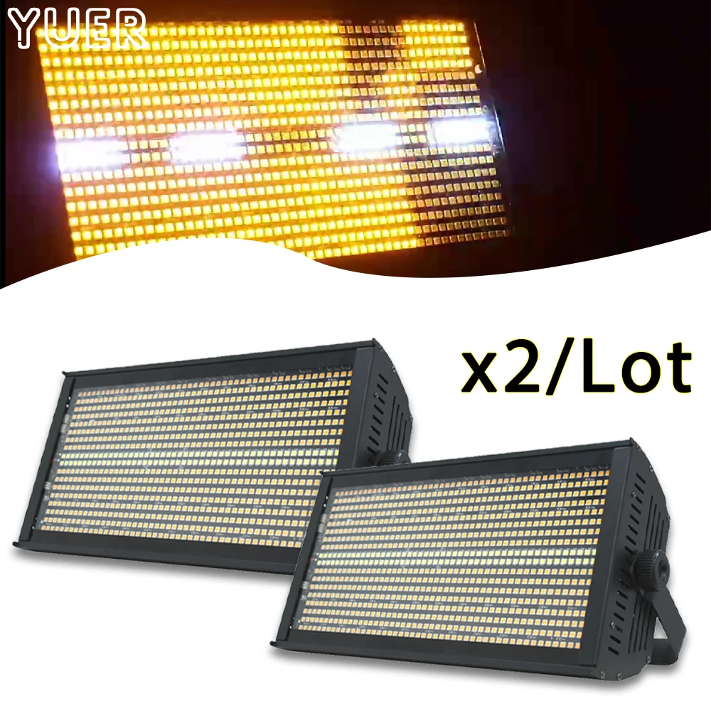 

2PCS/LOT LED 768x0.5w Golden Amber Light White Flash Washing Effect DMX512 Bar Club Dj Disco Concert Strobe Party Stage Lighting