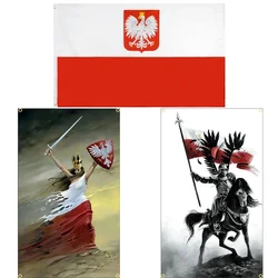 60 x90 90 x150cm la bandiera dell'emble della polonia per la decorazione