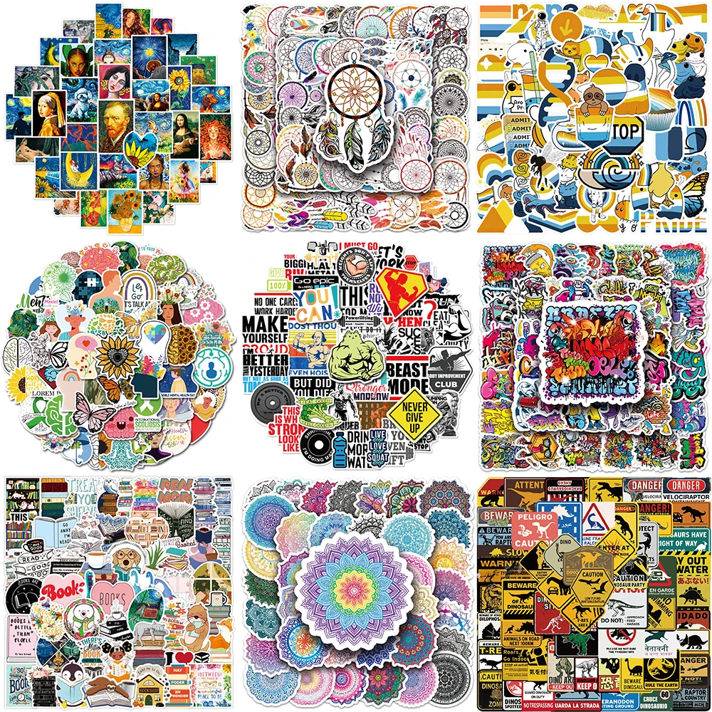 10/30/50PCS Icon Pattern Stickers Series Creative Cartoon Graffiti Trend Decals Refrigerator Guitar Helmet Decorative Wholesale