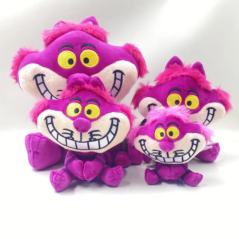 LLavero de animales de Alicia en el país de las Maravillas, juguetes de peluche de gato de Cheshire de Disney Kawaii, mochilas para niños y niñas,