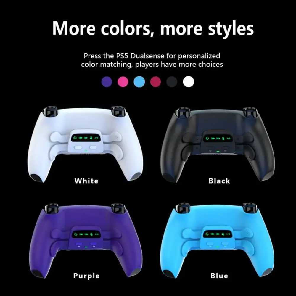 

Профессиональный игровой геймпад, задние лопасти, многофункциональный комплект для переназначения задней панели «сделай сам», программируемый удлинитель геймпада для PS5