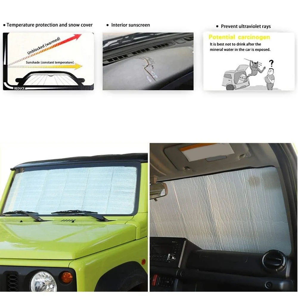 Car Windshield Sunshade Shade Cover for Suzuki JIMNY 2019 2020 Insulation Protection Sun Visor Accessories