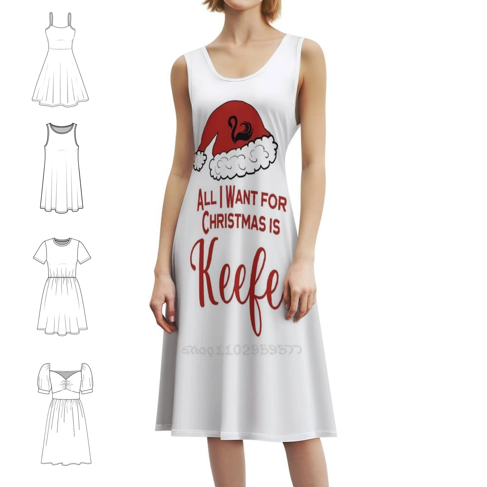 Kotlc Fan Keefe Sencen المشجعين حارس الكثير المدن المرأة الهيب هوب الشارع الشهير فستان جرافيك طباعة ملابس للنادي شانون #1