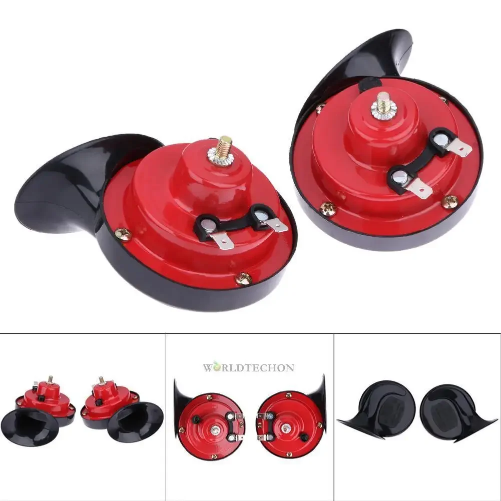 Car Loud 510HZ Electric Dual Tone Snail Horn Speaker Waterproof