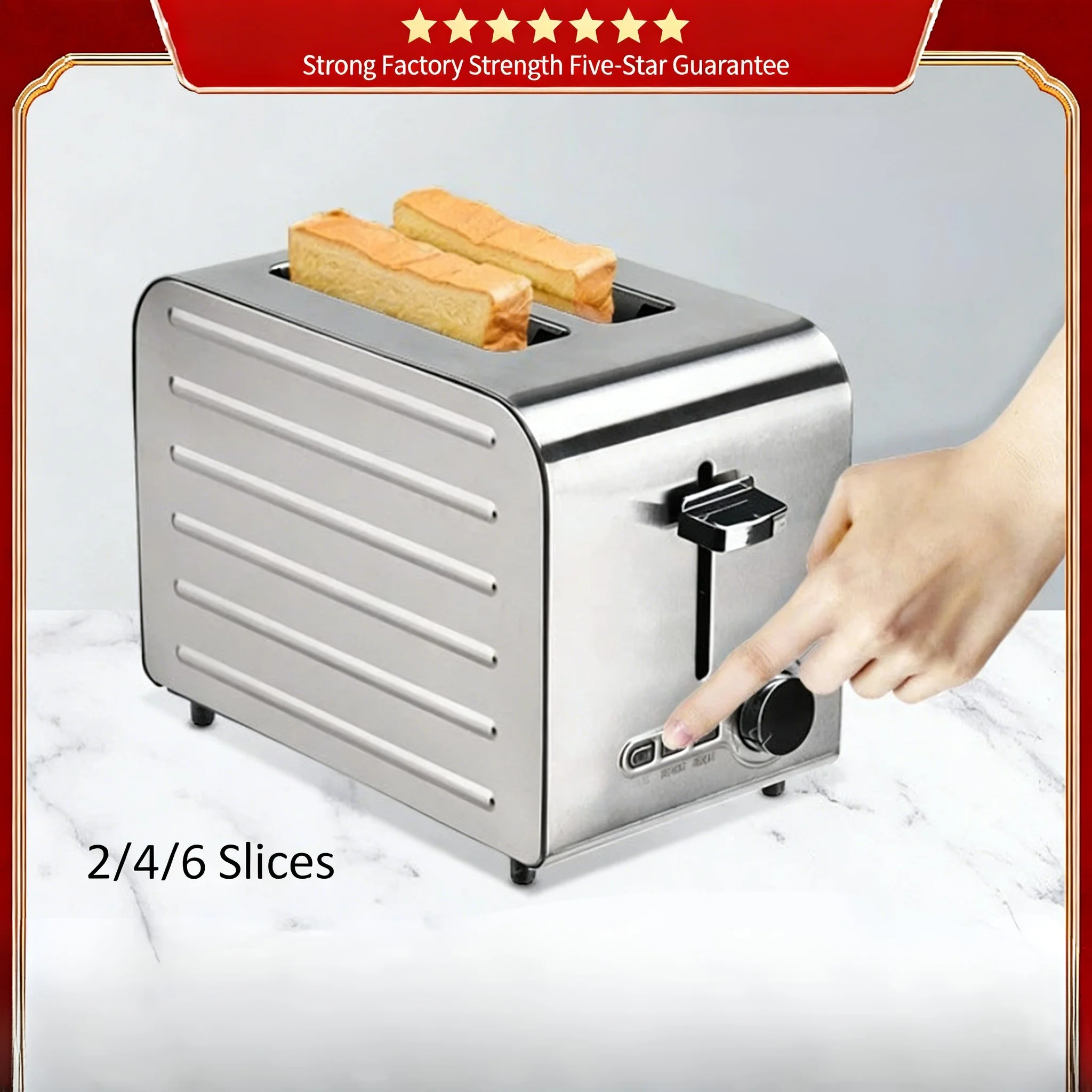 Household Multifunctional Automatic Breakfast Toaster Oven, Electric Roasting Device for Evenly Toasting Bread Slices
