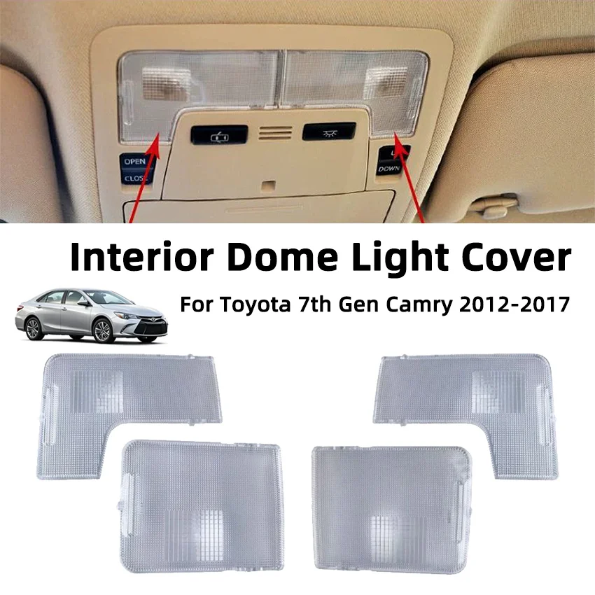 Vordere & Hintere Innenraumbeleuchtungsabdeckung, Ersatz für Deckenleseleuchte für Toyota 7. Generation Camry 2012-2017 – Detail 2