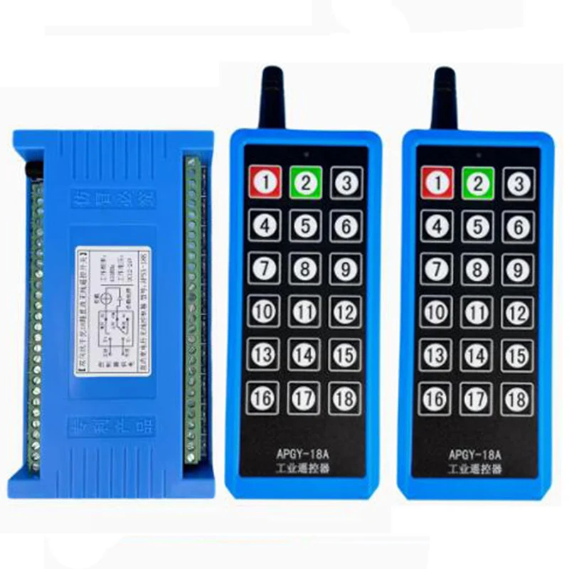 2000m DC12V 24V 18CH 433MHz Relay RF Bidirectional Wireless Remote Control Switch For Motor,Electric door,window, gate, Elevator