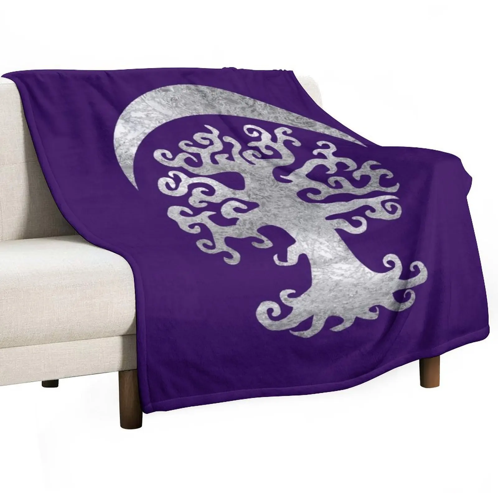 

Symbol of Darnassus Throw Blanket Bed Fashionable anime Custom Sofa Throw Blankets