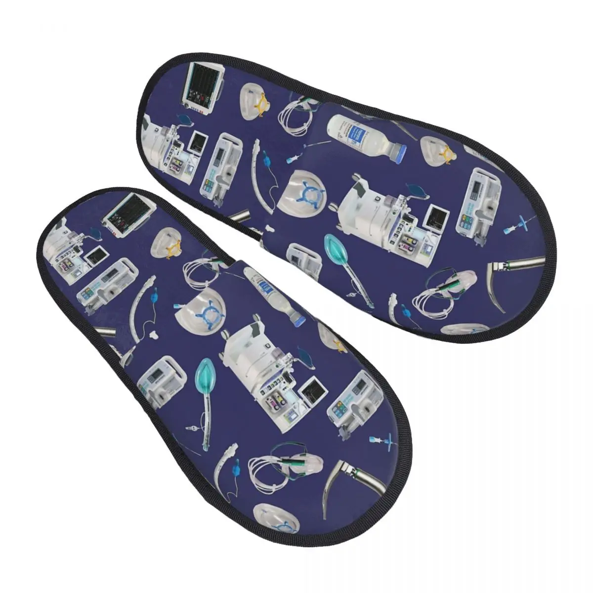 Tools Of The Trade SPACE BLUE Anesthesia Doctor Men Women Furry slippers Cosy special Home slippers pantoufle homme