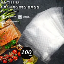 100pcs Vacuum Seal Bags, Food Preservation Seal Bags,  Household Food Storage Bags, Suitable For Meal Prep, Portion Control,