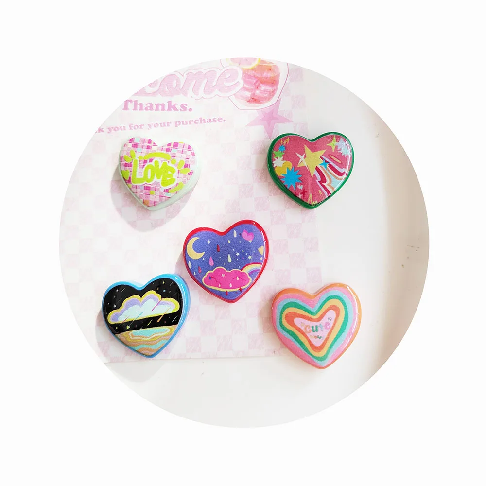 Valentines Mini Love Hearts Resin Crafts Flatback Cabochon Ornament Jewelry Making Hairwear Accessorie 22*25mm