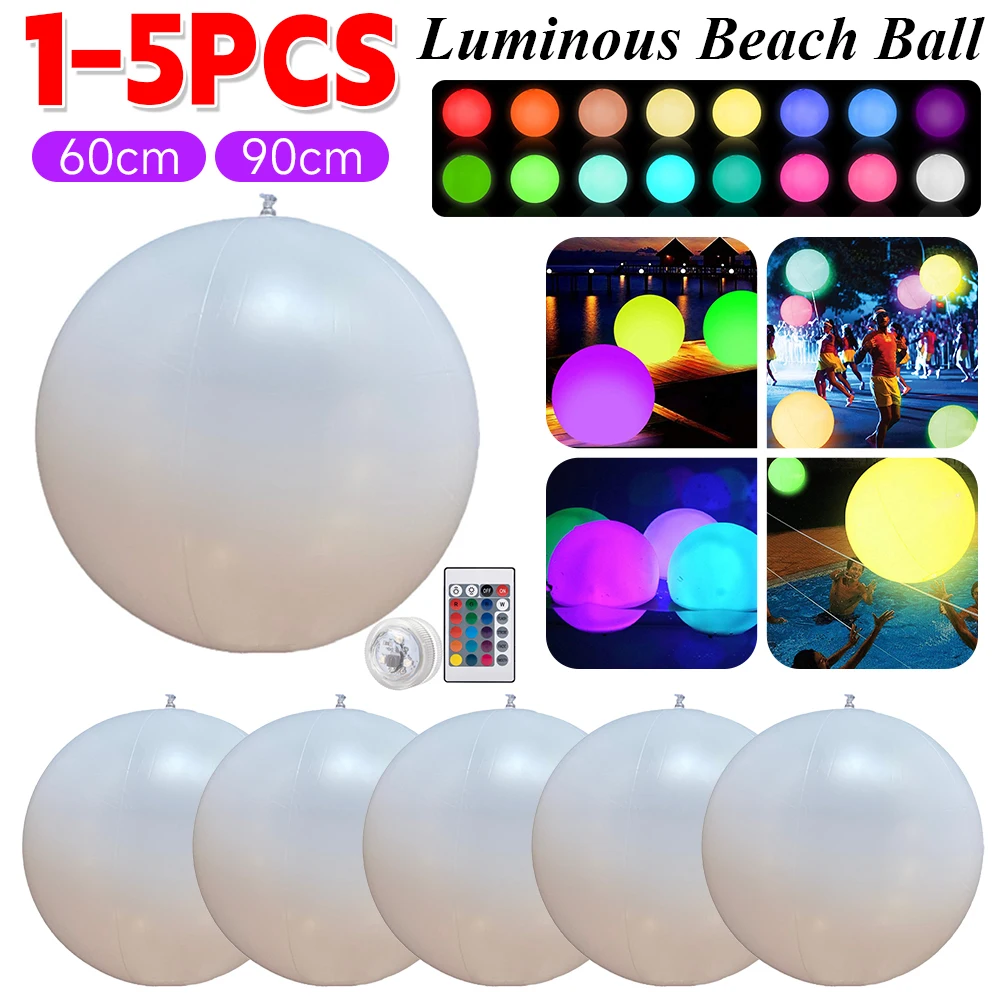 16색 야광 LED 비치 볼, 정원 및 수영장 장식용 풍선 공 – 웨딩 및 파티용 16색 야광 LED 비치 볼, 정원 및 수영장 장식용 풍선 공 – 웨딩 및 파티용