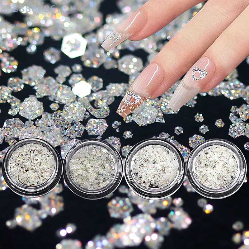 Mini Sparkling Star Nail Glitter Pentagram Nail Art Decoration Cute DIY Salon Design Accessory