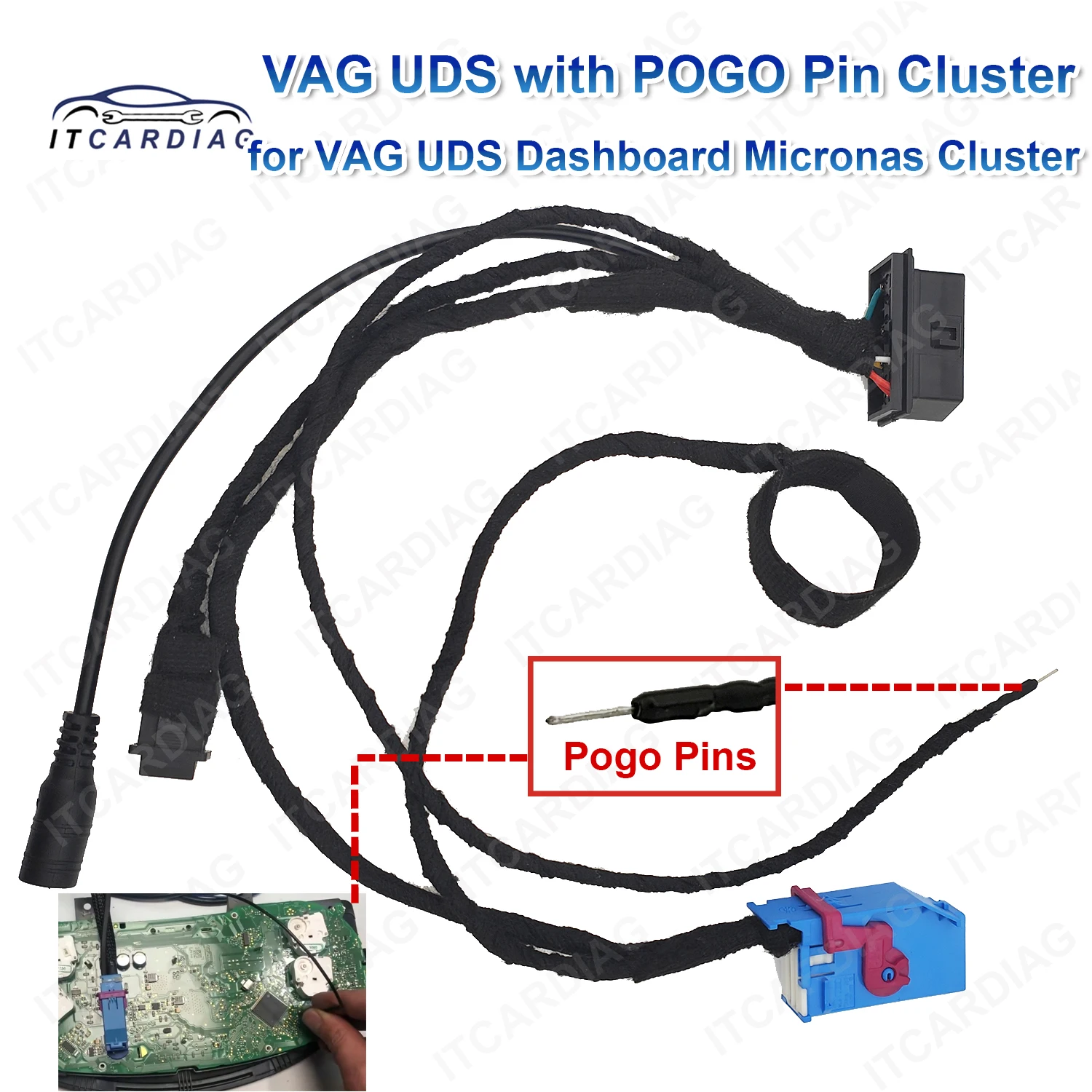 

Test Platform Cable with Pogo Pin for VAG UDS Dashboard Test platform cable Micronas Dashboard Instrument Communication Cable