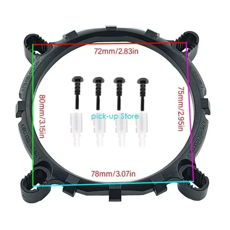 Q5WA CPU 냉각 팬 브래킷 방열판 홀더 LGA1150 1200 게임 경험 향상