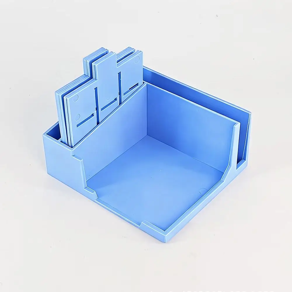 Sticky Note Storage Tools Sticky Note Holder Set Line Drawing Template with Five Templates Sticky Pads Base Dispenser