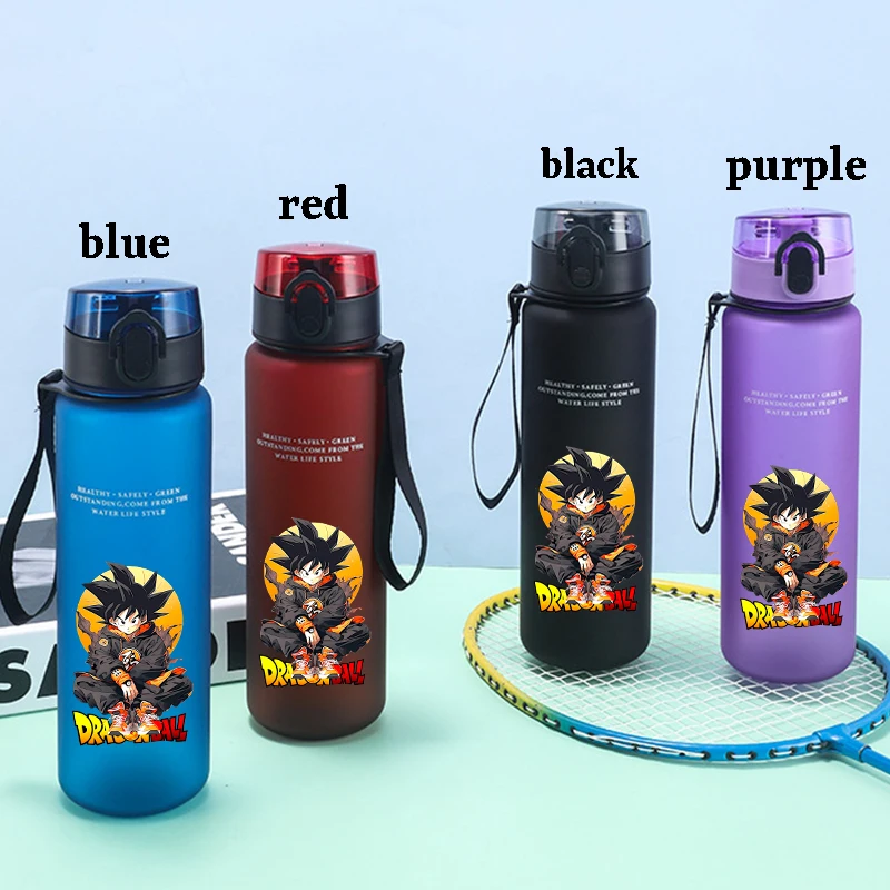 

650ML Dragon Ball Water Cup Cartoon Anime Pattern Water Bottle Outdoor Fitness Portable Leak Proof Sport Bottles Drinking Bottle
