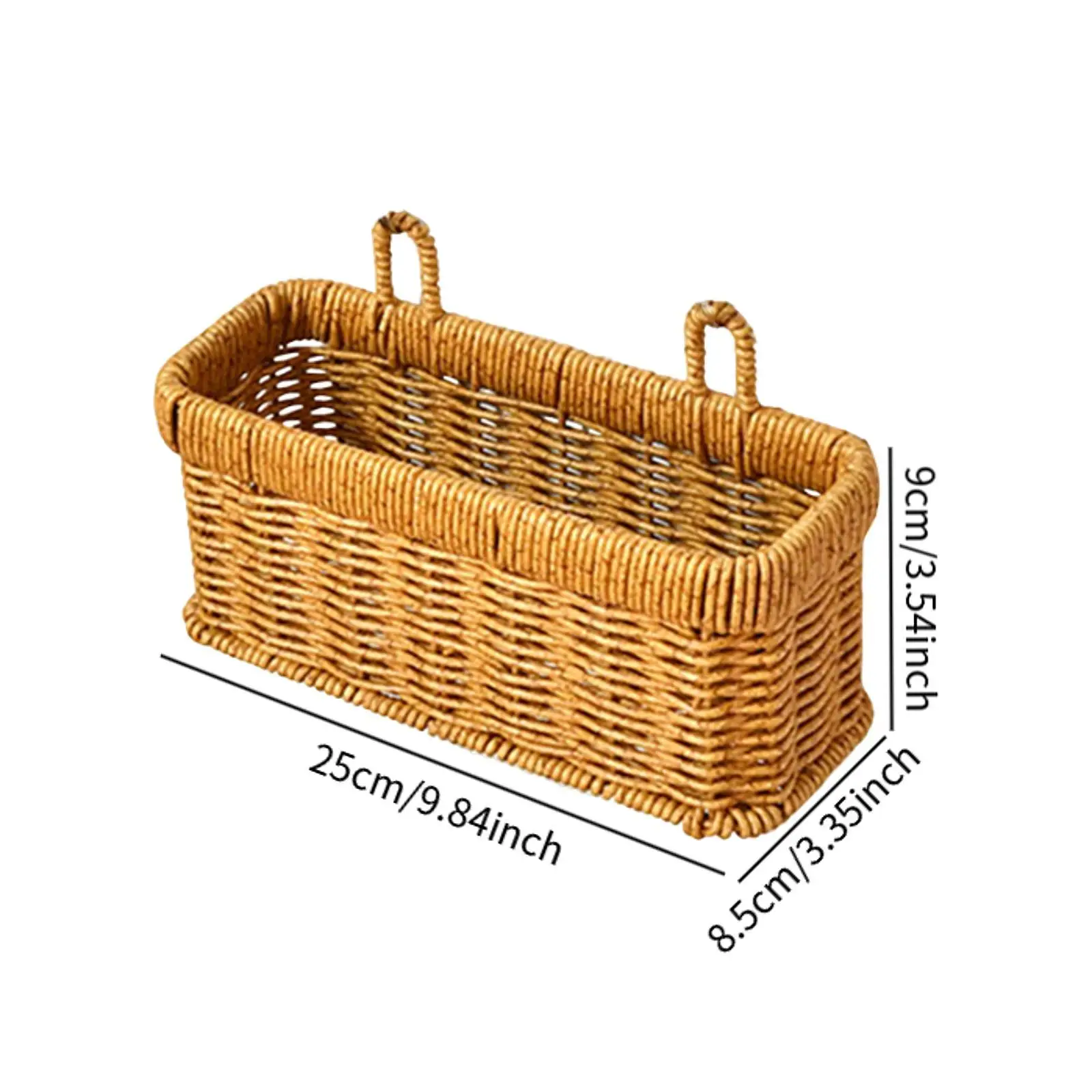 Cesta de almacenamiento decorativa multifuncional con asa, cesta colgante de pared para cebolla, jengibre, ajo, hogar, frutas, sala de estar