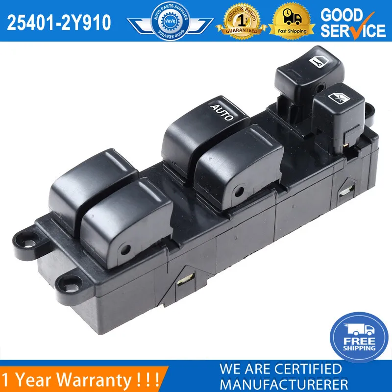

Переключатель управления стеклоподъемником переднего левого 25401-2Y910 для 00-02 для Nissan Maxima-