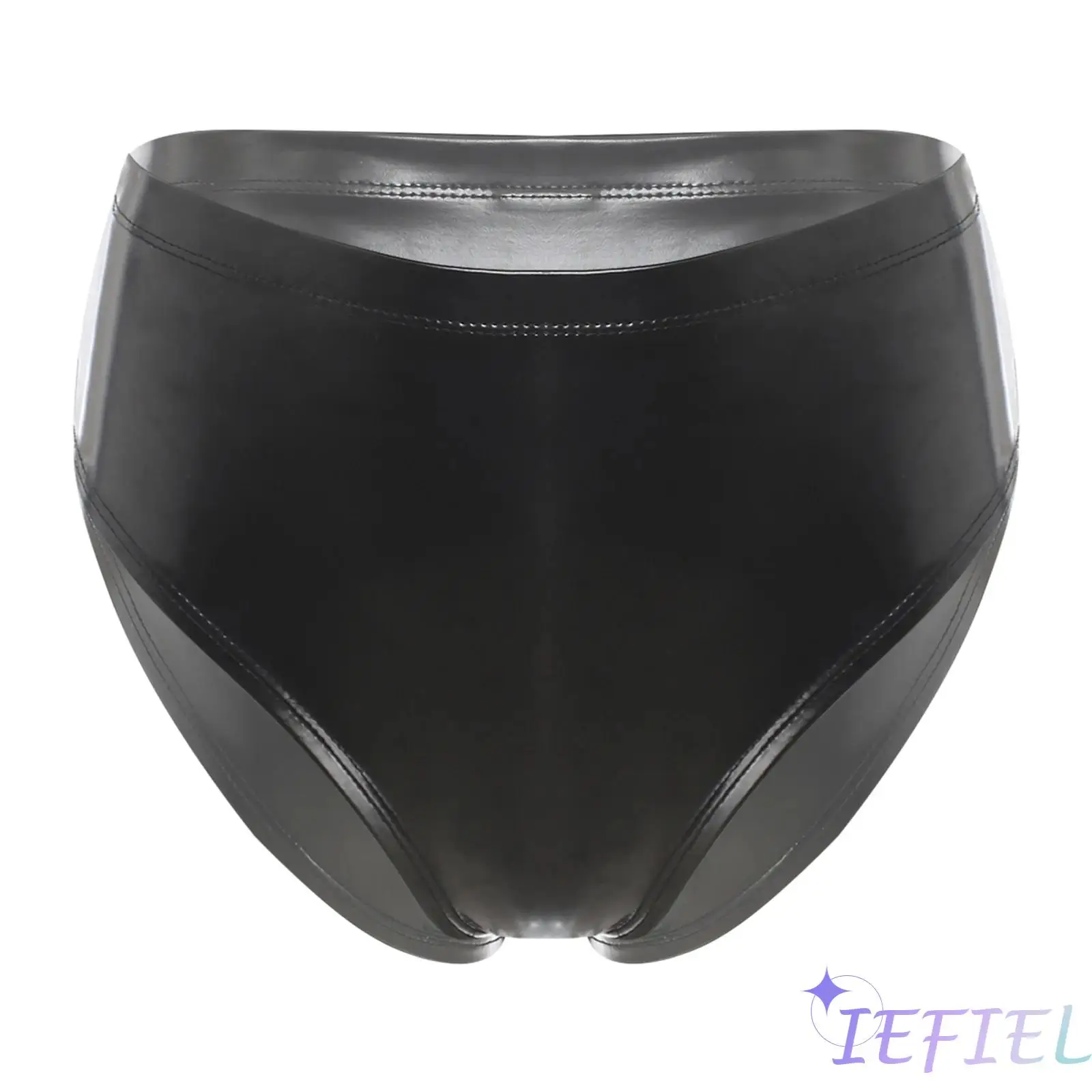 

Women Pole Dance Shorts Patent Leather High Waist Tummy Control Underwear Dance Underwear for Pole Dance RolePlay Bar Night Club