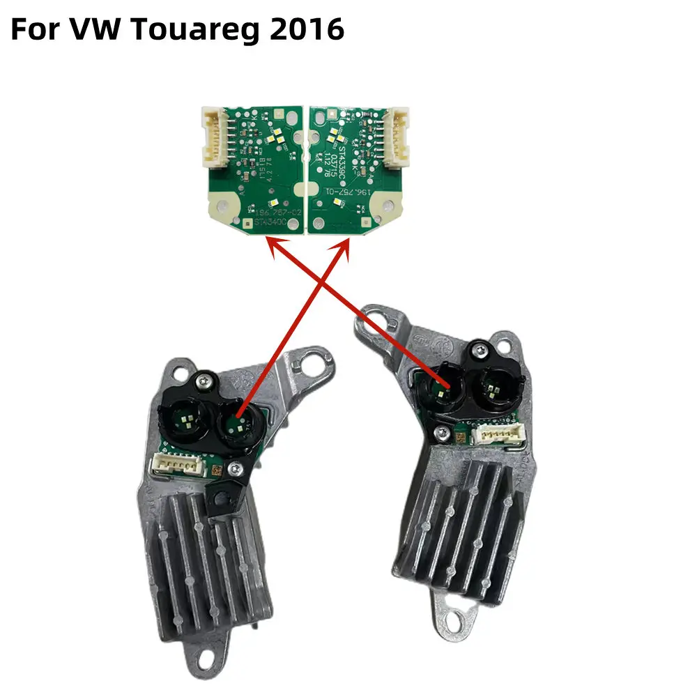 NEW Headlight Daytime Running LIght Module LED Module PCB 196-757-01 196-757-02  For VW Touareg 2016 2017 2018 2019