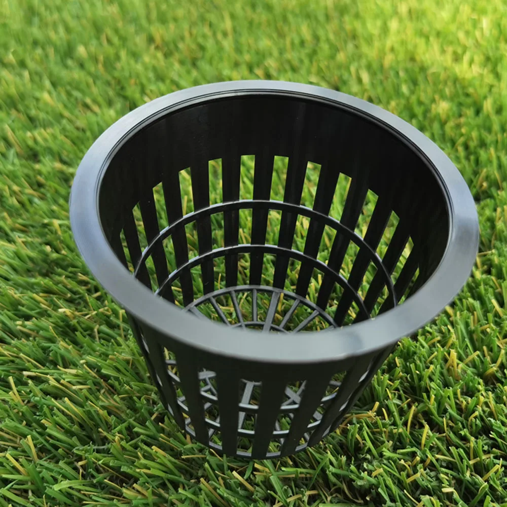 2 3 4 بوصة المائية زراعة شبكة صافي وعاء الكؤوس سلة بلاستيكية للخارجية حديقة الحضانة إنبات تنمو كوب