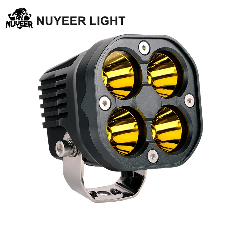 12V 24V LED Offroad Driving Lights 3Inch Pod Spot Beam with DRL 46W Car Work Lamp for Truck Pickup ATV UTV SUV
