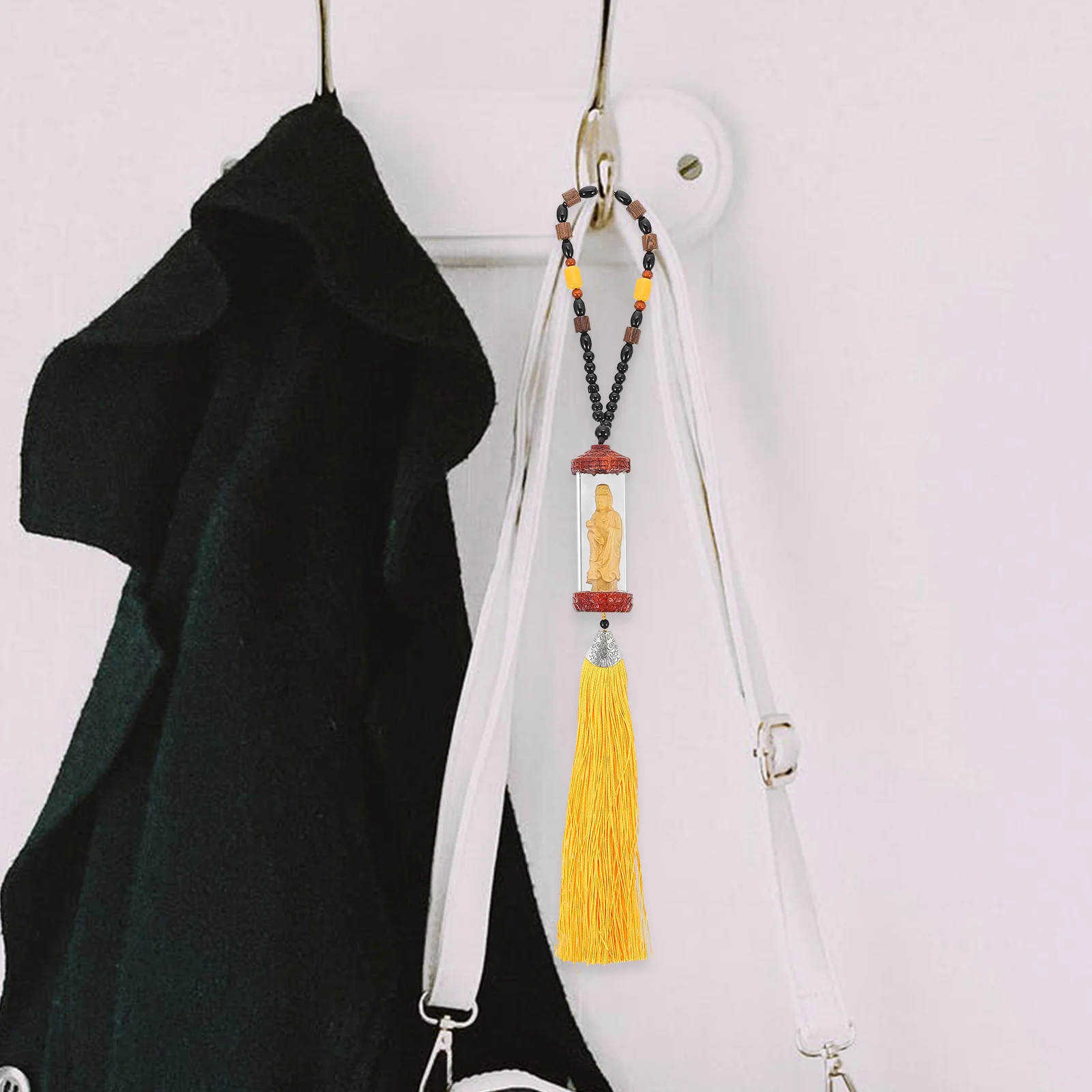 

Car Guanyin Pendant Auto Rearview Mirror Hanging Decor Premium Material Delicate Workmanship Fashionable Appearance Long-Lasting