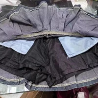 Summer Women Y2k High Waist Mini Skirts Girls Korean A Line Denim Pleated Dress Female Fashion Punk Blue Harajuku Jeans Skirts - Image 6