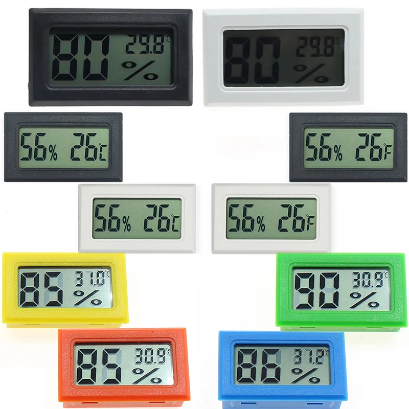 New Mini Digital Indoor Thermometer Sensor LCD Humidity Meter Thermometer Hygrometer Gauge Fridge Convenient Digital Thermometer