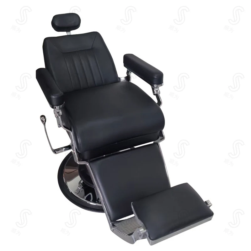 Vintage Salon-Specific Perm Dye Hairdressing , High-End Men'S Barber Shop Grooming Chair, Hair Cutting And Shavi