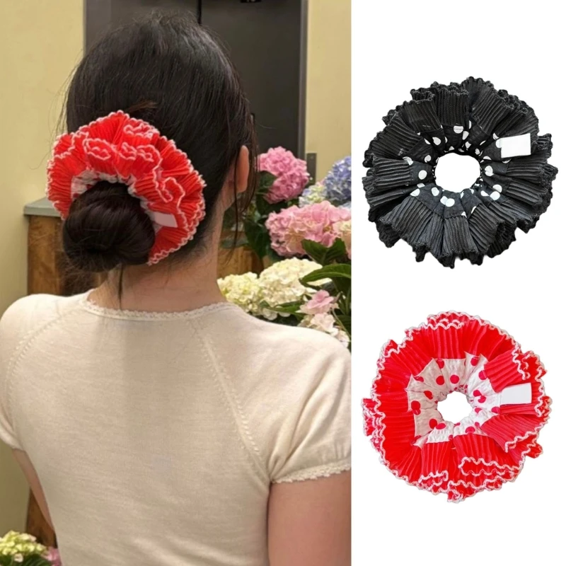 Vintage Hair Scrunchy Women Hair Bun Hairpieces Hair Scrunchies Female Headdress Teenager Girl Hair Styling Tool