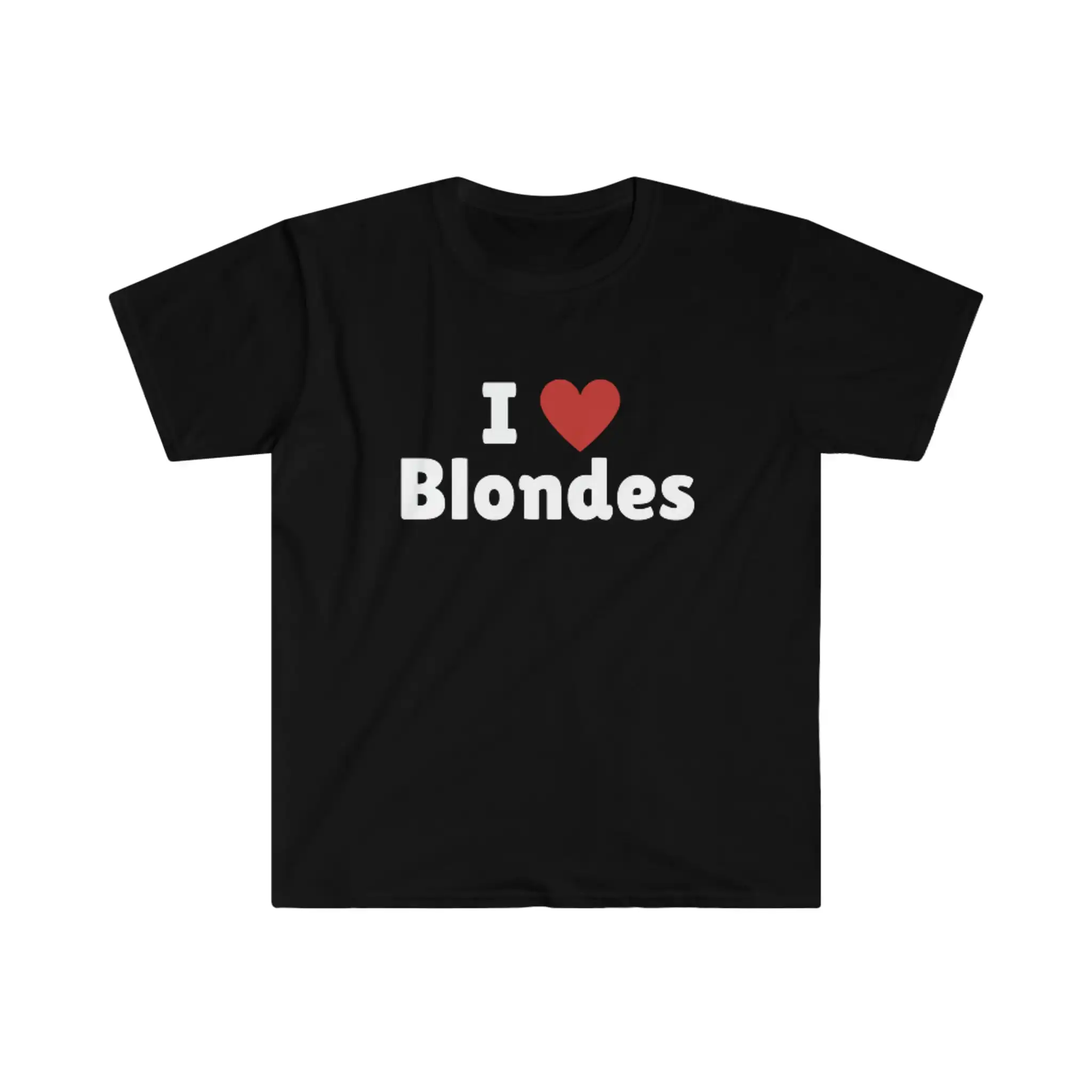 I Love Blondes T Shirt Heart