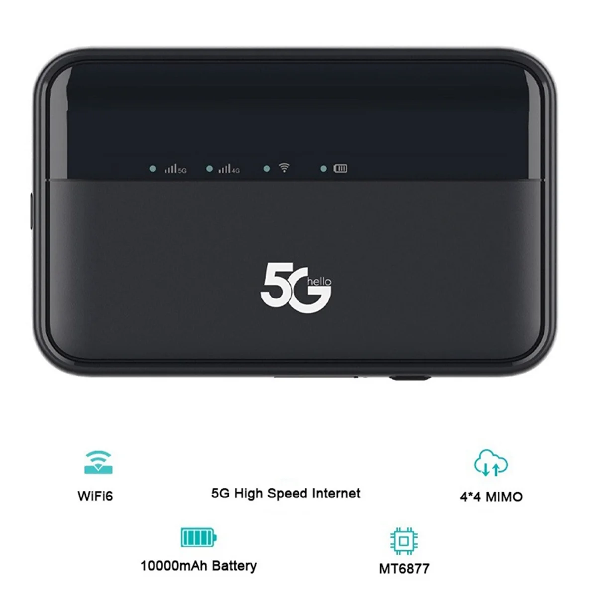 

Mobile WiFi Router5G Router Unlocked Mifi Modem Mobile Hotspot WiFi Router with SIM Card
