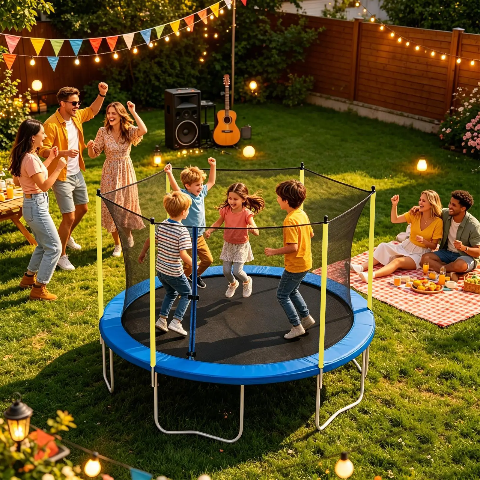 Trampoline Pole Foam Padding Enclosure Replacement Protector Trampoline Enclosure Poles Sleeve For Kids Parents Daycare Schools