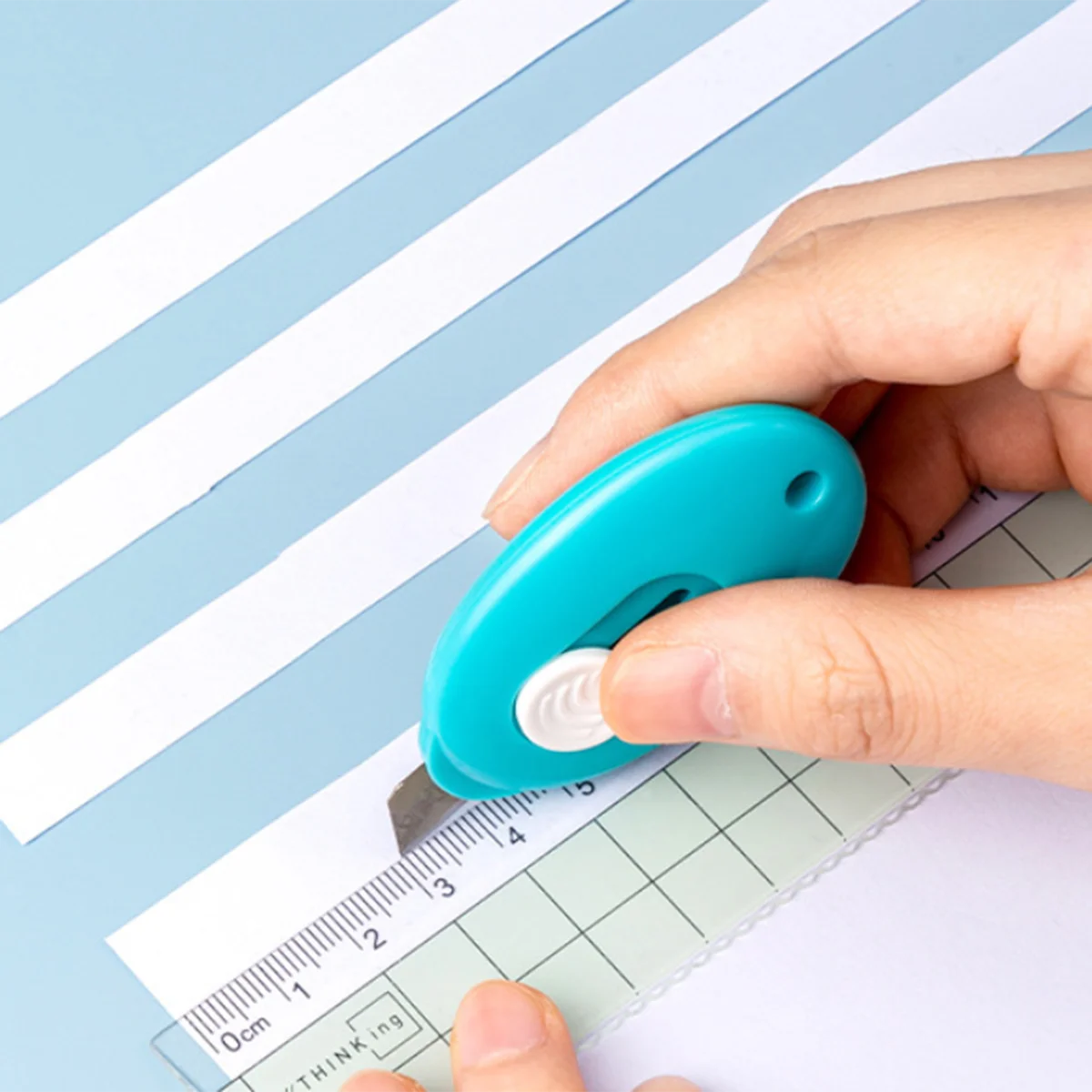 ساعي افتتاح سكين المحمولة متعددة الوظائف ساعي Unboxing السكاكين قابل للسحب الذاتي قفل انتعاش الفن القاطع أداة #4