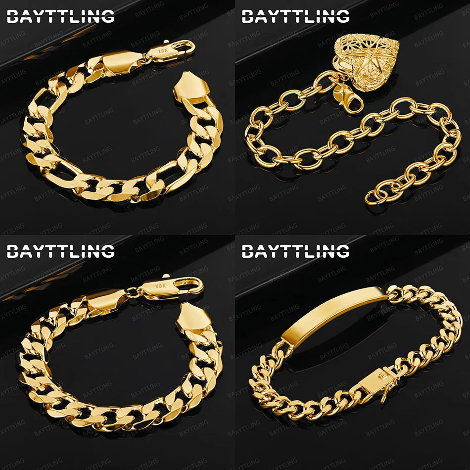 

Fashion 925 Sterling Silver 18K Gold Simple Heart Shape Geometric Bracelet Women's Elegant Accessory Jewelry Gift