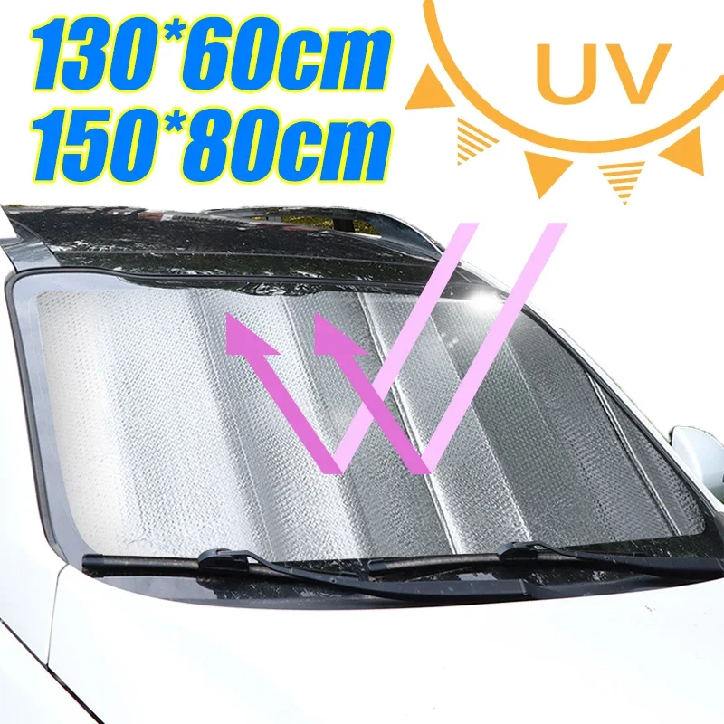 Car Sun Shades Cover Anti-UV Protection Car Window Sunshades Foldable Outdoor Windshield Sunshade Auto Protect Accessories
