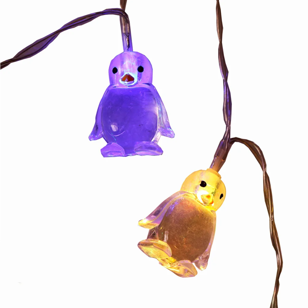 

Led Penguin Light String Colorful Penguin Shaped Decorative Night Lamp For Home Party Wedding Holiday Garden Indoor