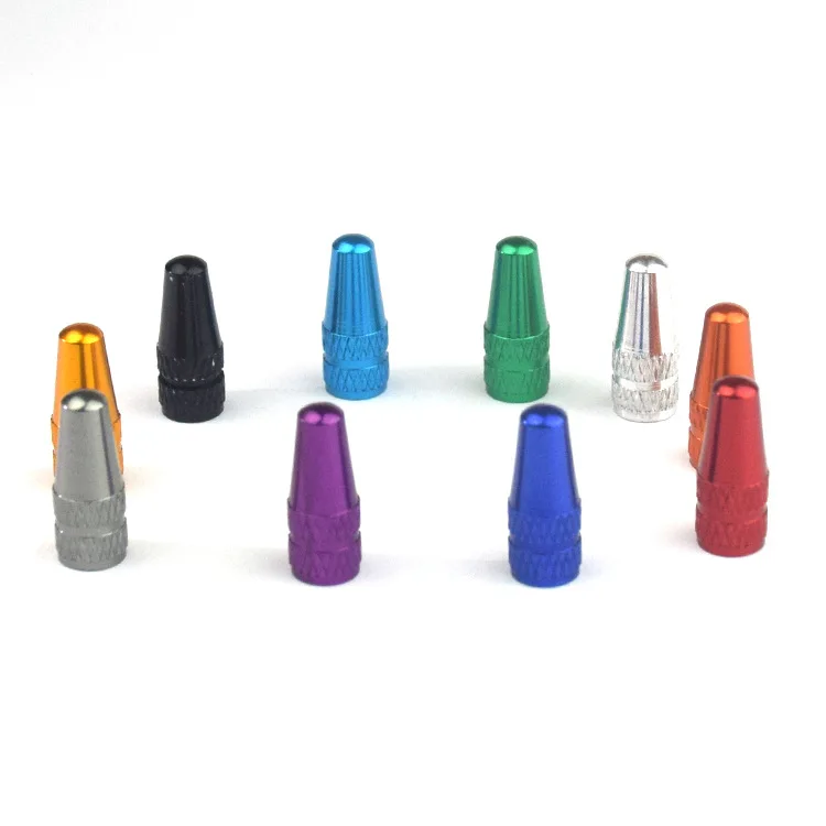 Tappi Valvola Bici In Alluminio &ndash; 4/8 Pezzi, Colore Blu, Per Valvole French (Presta) &ndash; Accessori MTB E Strada