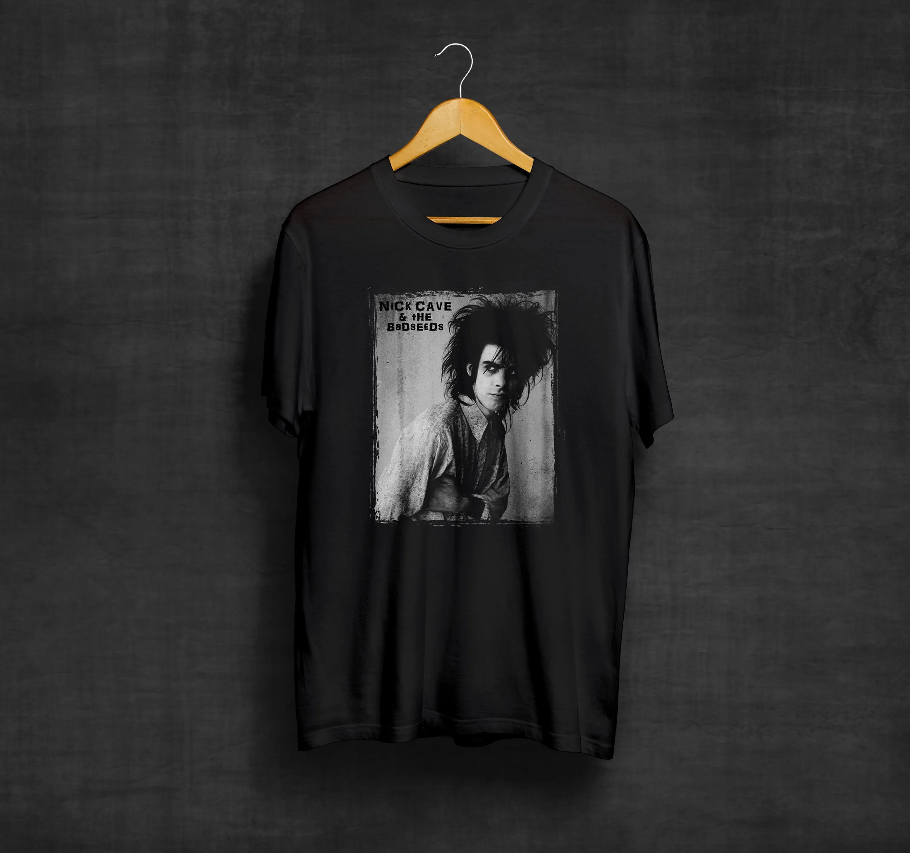 Nick Cave And The Bad Seeds Black T Shirt Post Punk Rock Band