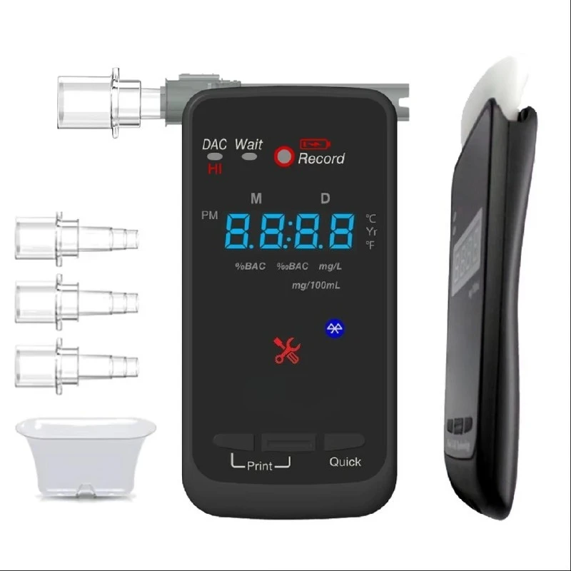 Fuel cell alcohol tester AA2020p with RTC + temperature + formal test + quick filter tester (BT printer not included)
