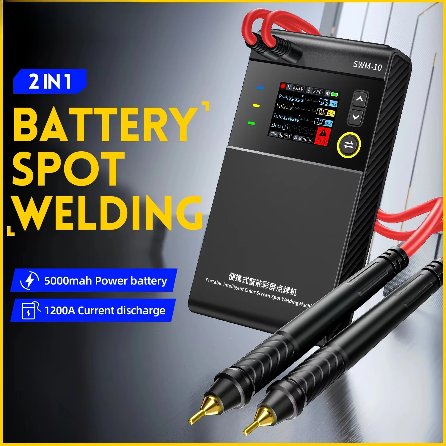 

Portable Welding Machine Spot Welders 1200A Mini Adjustable Temperature Soldering Iron Mobile Phone Repair Tool
