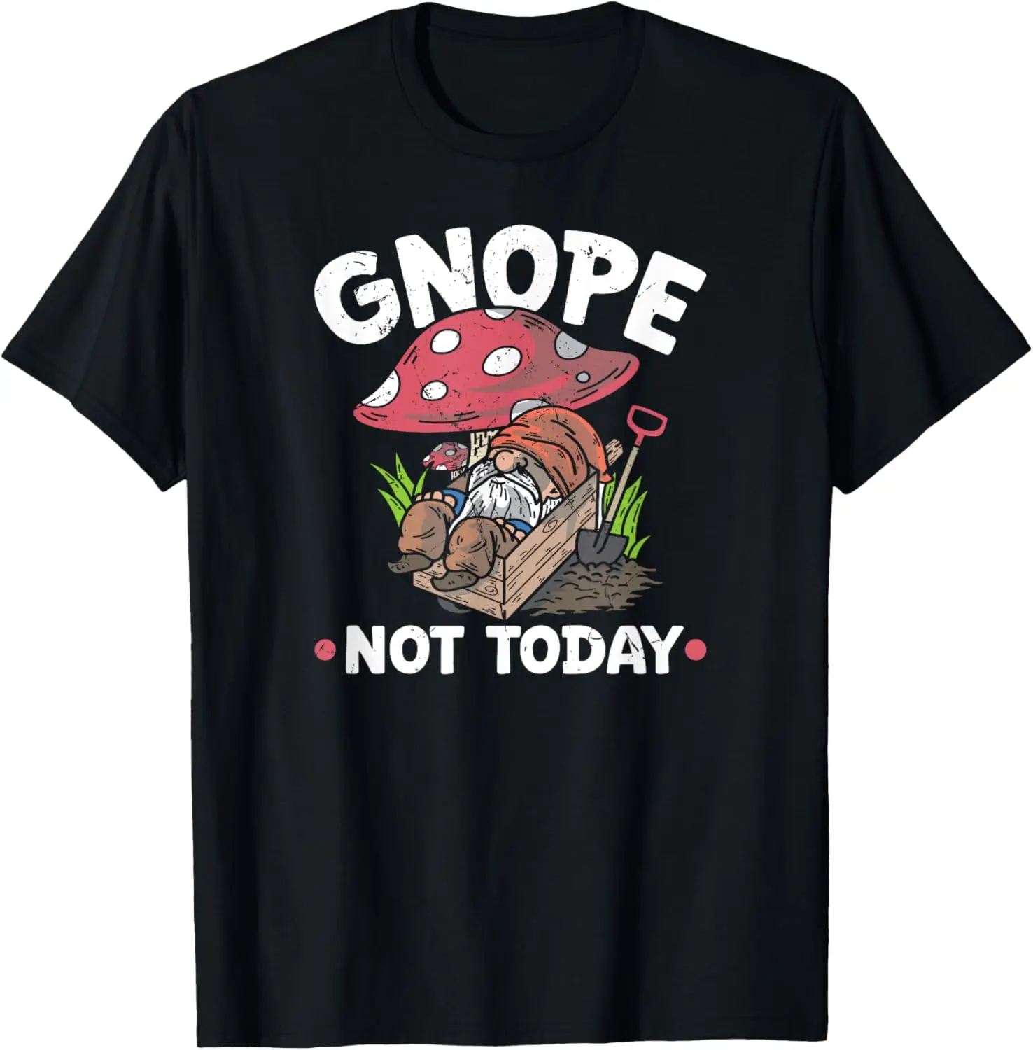 

Забавная футболка «Не сегодня» с садовым гномом