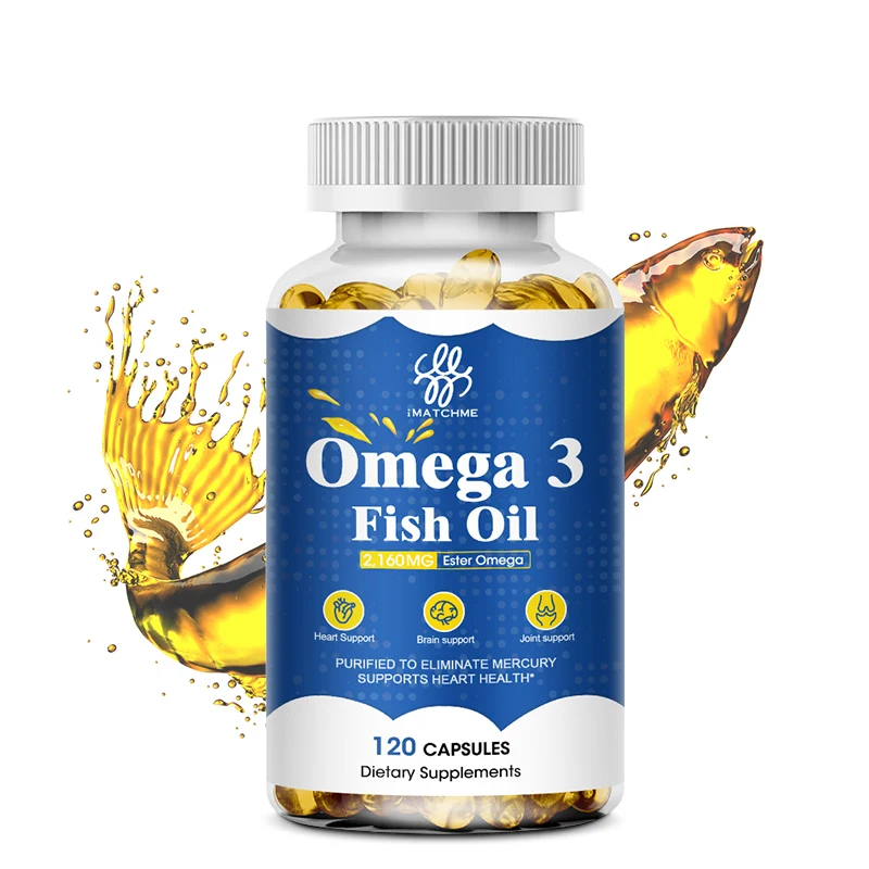 Omega 3 fish oil-benefits the cardiovascular system, protects eye fatigue, cognitive function, and learning ability, Boost Brain